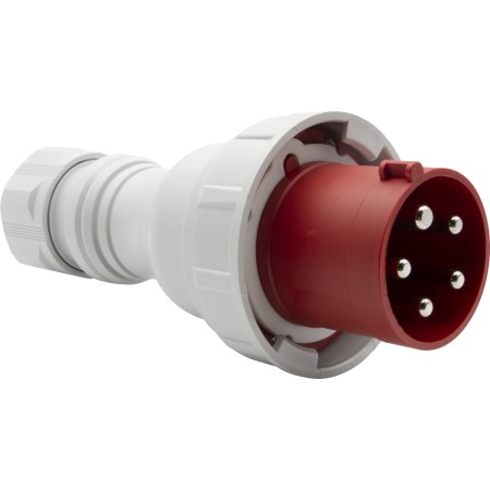 Brennenstuhl CEE-Stecker 63A (Starkstrom-Stecker 400V, 5-polig, Staub- und wasserdicht IP67)