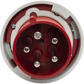 Fiche CEE 63A (Fiche industrielle 400V, 5 broches, étanche à la poussière et à l'eau IP67)