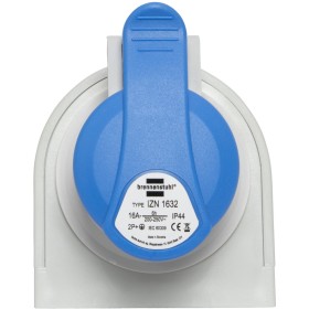 Prise murale CEE IP44 / Prise murale CEE pour usage extérieur (230V/16A, idéale pour les chantiers ou l'industrie)