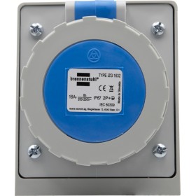Prise murale CEE IP67 / Prise murale CEE pour usage extérieur (230V/16A, idéale pour chantiers ou industrie)