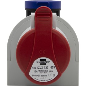 Prise murale combinée IP44 (prises: CEE 230V/16A + T23 230V/16A)
