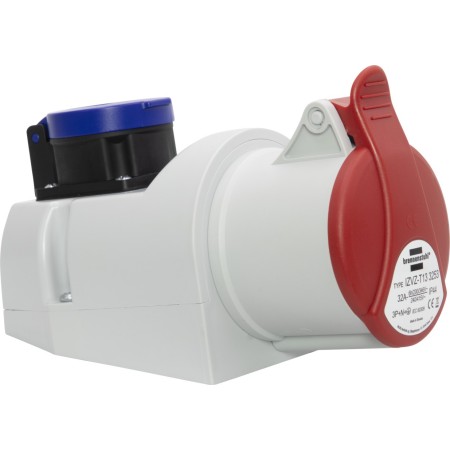 Brennenstuhl Kombi-Wandsteckdose IP44 (Steckdosen: CEE 400V/32A + T13 230V/10A)