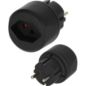 Brennenstuhl Reisestecker / Reiseadapter schweizer Stecksystem in Ländern mit Schutzkontakt Stecksystem