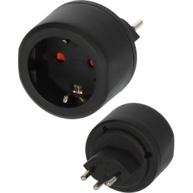 Brennenstuhl Reisestecker / Reiseadapter Schutzkontakt Stecksystem in Ländern mit schweizer Stecksystem