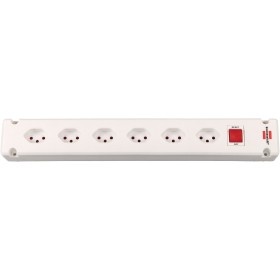 Brennenstuhl Bremounta Steckdosenleiste 6-fach weiss ohne Kabel *CH*