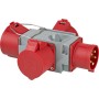 Brennenstuhl CEE Adapter Stromverteiler IP44 1x CEE Stecker 400V/32A & 3x CEE Steckdosen 400V/32A - technische Ansicht