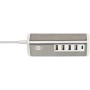 brennenstuhl®estilo Mehrfach USB Ladegerät / USB Ladestation mit hochwertiger Edelstahloberfläche - Produktansicht
