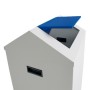 Stumpf Deutschland Tri sélectif PWK, RAL 7035/5010, 73 litres - vue détaillée