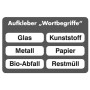 Stumpf Deutschland Accessoire: Autocollants mots, 6 pièces