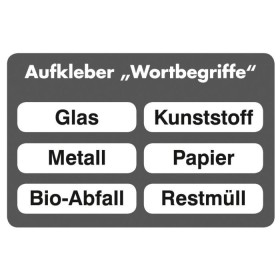 Stumpf Deutschland Zubehör: Aufkleber Wortbegriffe, 6 Stück
