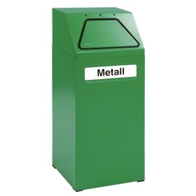 Raccolta differenziata 65, RAL 6024/6024, contenitore interno zincato, 65 litri