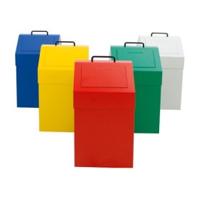 Raccolta differenziata 45, fissa, RAL 1003/1003, 45 Ltr.