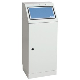 Raccolta differenziata FD 45, contenitore a parete, RAL 7035/ProPads, interno zincato, 45 litri