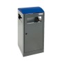 Stumpf Deutschland Tri sélectif A³, gris anthracite/5010, conteneur intérieur zingué, 40 litres - vue technique