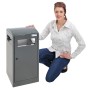 Stumpf Deutschland Raccolta differenziata A³, antracite/7016, contenitore interno zincato, 40 litri
