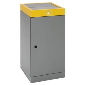 Separazione dei rifiuti ProTec-Plus, grigioalu/1003, contenitore interno zincato, 70 litri