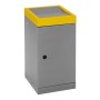 Stumpf Deutschland Tri des déchets ProTec-Plus, gris alu/1003, conteneur intérieur galvanisé, 30 litres