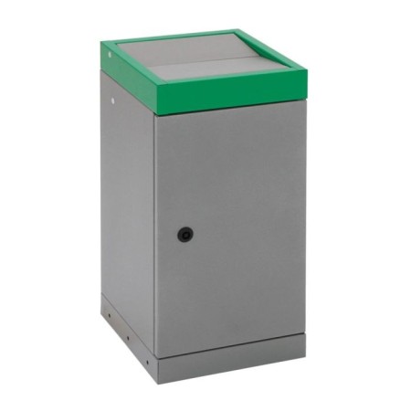 Stumpf Deutschland Tri sélectif ProTec-Plus, gris alu/6024, conteneur intérieur zingué, 30 litres