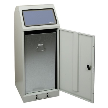Stumpf Deutschland Contenitore per rifiuti Flex M, Inserto in acciaio, 70 l, Pedale