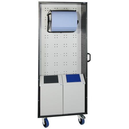 Stumpf Deutschland SmartCenter, Lochplatten-Schrank mit Halter für Putzpapierrollen