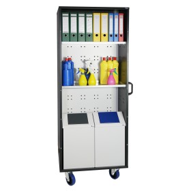 Stumpf Deutschland SmartCenter, Lochplatten-Schrank mit Halter für Putzpapierrollen