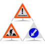 Panneau pliable réfléchissant TRIOPAN 90 R1 Combo avec étui (Travaux électriques - Chantier