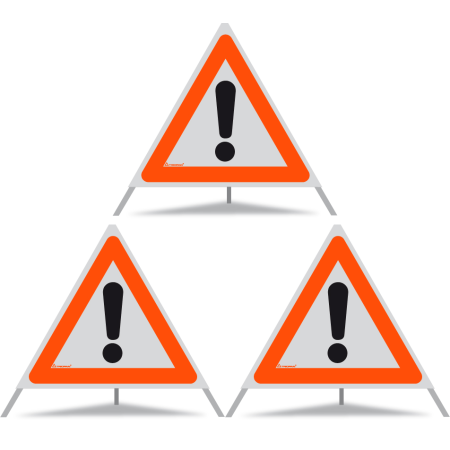 Signal pliant TRIOPAN 70 R1 Réfléchissant avec étui (3x Autres dangers)