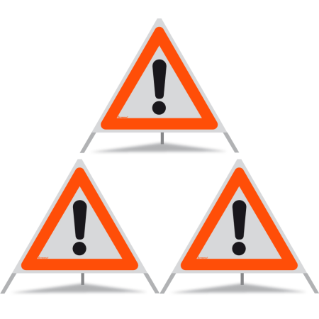 Signal pliable TRIOPAN 90 R1 Réfléchissant avec étui (3x Autres dangers)