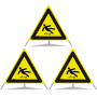 Signal pliant TRIOPAN 70 R1 Réfléchissant avec étui (3x Risque de glissade)