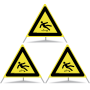 Signal pliant TRIOPAN 70 réfléchissant de jour avec étui (3x risque de glissade)