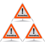 Signal pliable TRIOPAN 70 R1 Réfléchissant avec étui (3x événement)