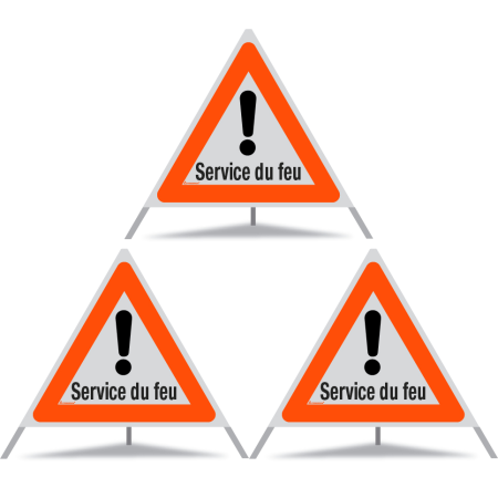Signal pliable réfléchissant TRIOPAN 90 R1 avec étui (3x Service du feu)