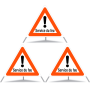 Signal pliant TRIOPAN 90 réfléchissant de jour avec étui (3x Service du feu)
