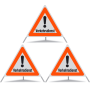 Signal pliant réfléchissant TRIOPAN 90 R1 avec étui (3x service de circulation)