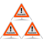 Signal pliant TRIOPAN 60 R1 Réfléchissant avec étui (3x pompiers)