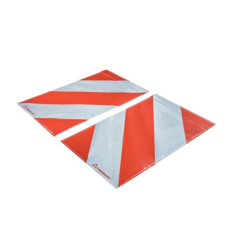 Triopan Markierungsfahne stark reflektierend mit Flach-Alu R2 Retro-reflektierend 25x40cm ( Paar )