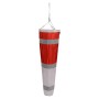 Triopan Manche rouge/blanc avec 3 bandes 10cm de large réflexe R2 Retro-réfléchissant cousu