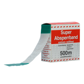 Triopan Absperrband 500m grün/weiss superreissfest