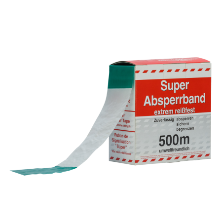 Triopan Absperrband 500m grün/weiss superreissfest