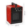 Trotec Keramik-Heizlüfter 2 kW TDS 10 C – Kompakter Keramik-Heizlüfter mit Kippabschaltung - Detailansicht