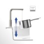 Villeroy & Boch Modern Steel Einhebel-Küchenarmatur - technische Ansicht