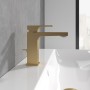 Robinet de lavabo monotrou Architectura Square de Villeroy & Boch - vue technique