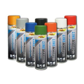 DUPLI-COLOR 12x stk. Linemarker 500 ml für dauerhafte Markierungen