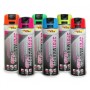 DUPLI-COLOR 12x stk. Markierfarbe - Colormark - Spotmarker FLUO mit Sicherheitskappe, 500 ml
