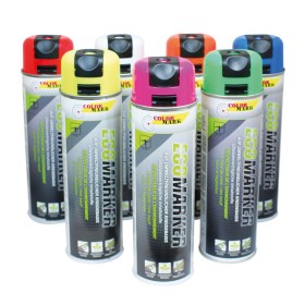 DUPLI-COLOR 12x stk. Markierfarbe "Ecomarker" Inhalt 500 ml - Kreidespray