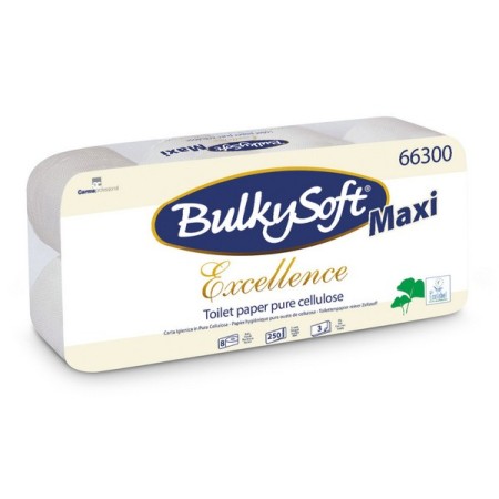 Papier toilette Bulkysoft Excellence Rouleaux Mini 72 Rouleaux (9 x 8)