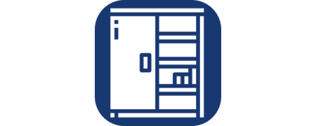 Armoire portes coulissantes (Acier) | Gain de place