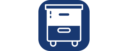Cassettiera fissa (Acciaio) | Ufficio & Scrivania